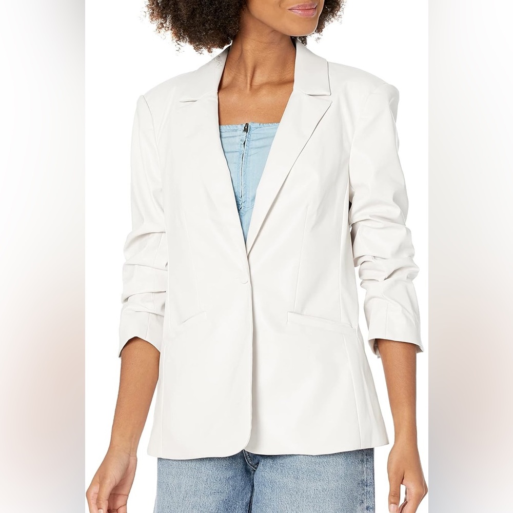 NWT| Cinq a Sept 'Kylie' Faux Croc Embossed Jacket Blazer - Picture 7 of 16